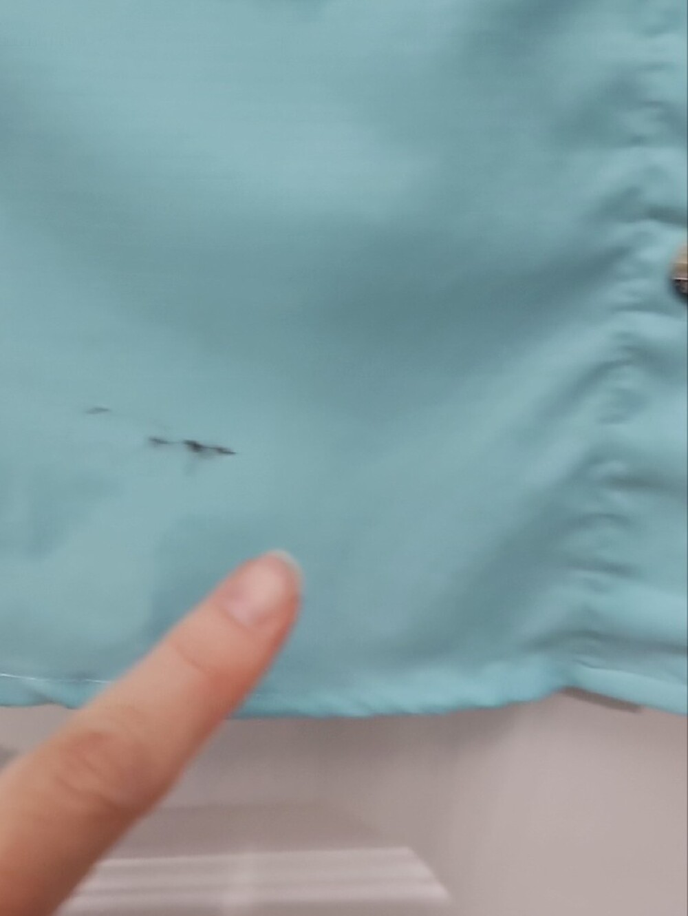 Columbia Short-Sleeve Fishing Shirt in Aqua - Picture 6 of 7